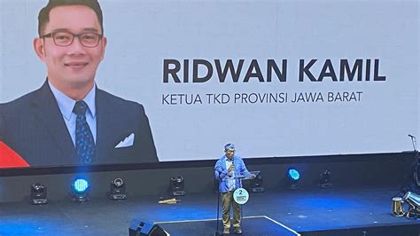 Ridwan Kamil Yakin Pilpres Satu Putaran Jabar Tetap Prabowo Pemilu