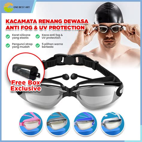 Jual One Best Art Kacamata Renang Dewasa Anti Fog Uv Protection