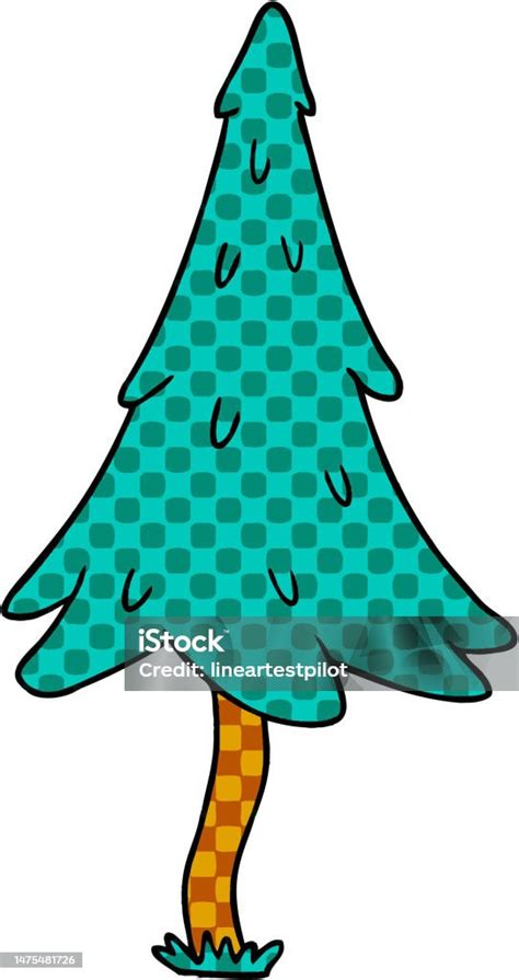 Hand Drawn Cartoon Doodle Of Woodland Pine Trees Stock Illustration Download Image Now Art