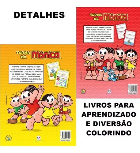 Livros Aprendizado E Alfabetização Turma Da Mônica Kit 4 Und à venda em