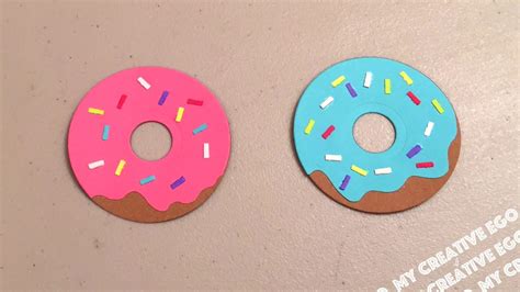 Easy Donut Tutorial For Paper Crafts YouTube