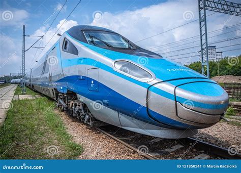 PKP Intercity High Speed Train Pendolino Editorial Photo Image Of