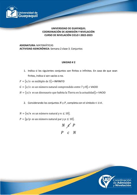 Tarea U2 Clase 7 S2 COORDINACIN DE ADMISIN Y NIVELACI