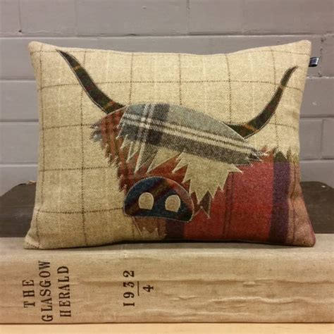 Handmade Highland Cow Cushion Etsy