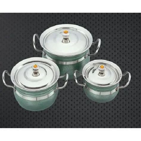 Mayur Stainless Steel Antique Colours Ajanta Serving Bowl Set At Best