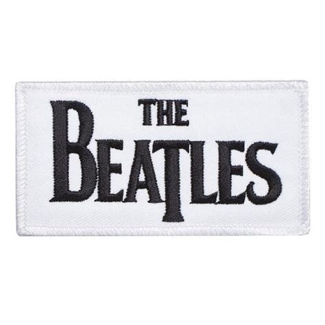 The Beatles Standard Patch Drop T Logo Souvenirs Shop British Souvenirs