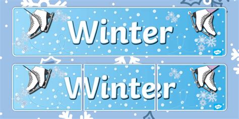 Winter Banner Twinkl Banner Save Time Planning Twinkl