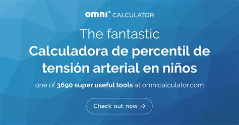 Calculadora de percentil de tensión arterial en niños