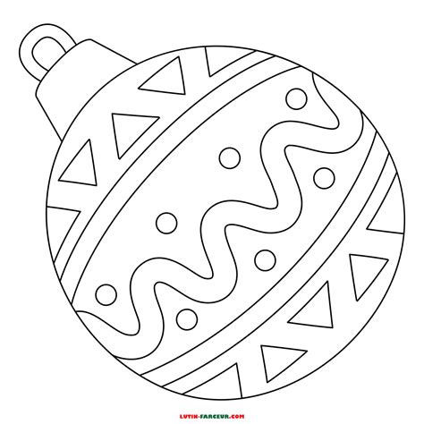 Coloriage boule de Noel Coloriage de Noël