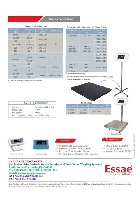 Essae Dx Digital Platform Weighing Scale At Rs Piece Noida