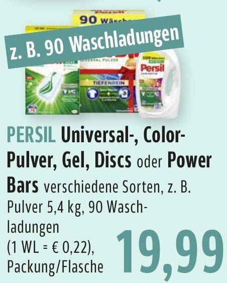 Persil Universal Color Pulver Gel Discs Oder Power Bars