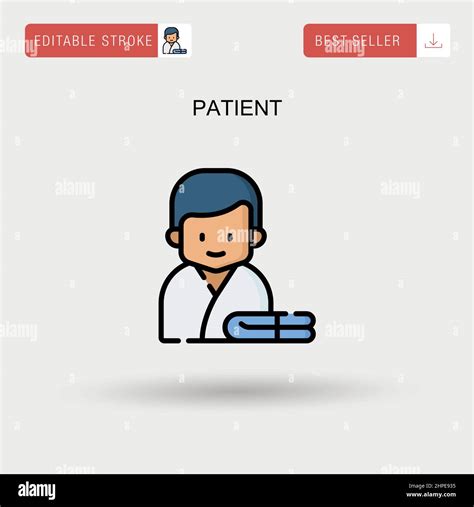 Senior Man Patient Talking Stock Vector Images Alamy