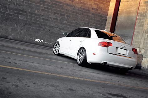 Perfectly Clean Audi A4 Sedan Fitted With Adv1 Custom Wheels — Carid