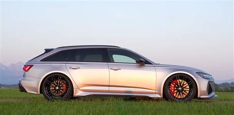 This 700 Hp 2023 Abt Audi Rs6 S Avant In Florett Silver Matte Is A True Silver Bullet