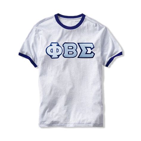 Phi Beta Sigma Lettered Ringer Tee The College Crib