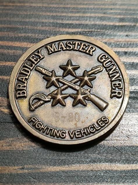 Us Army Bradley Master Gunner March 1990 Awarded To Mg Etsy