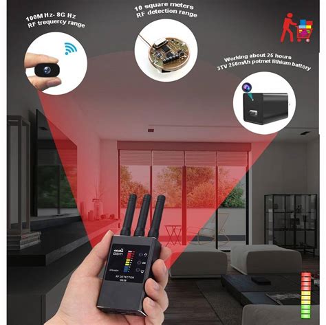 G Anti Spy Wireless Rf Signal Detector Bug Gsm Gps Tracker Hidden