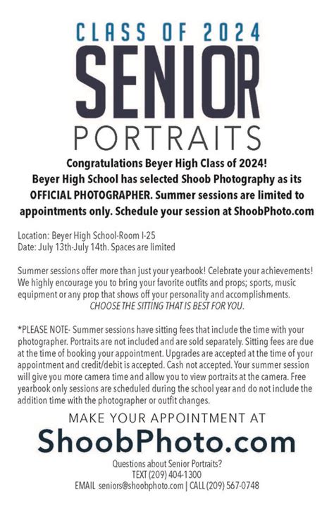 Class Of 2024 Senior Portraits Fred C Beyer High School