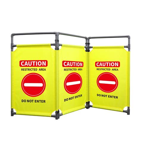 Buy Panels Safety Barricade Ft Foldable Security Sign Barrier Gate