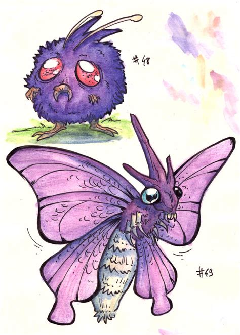 Venonat Evolution - 1st gen by LeoDragonsWorks on DeviantArt