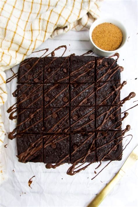 Fudgy Vegan Chickpea Brownies Healthy Gluten Free Recipe