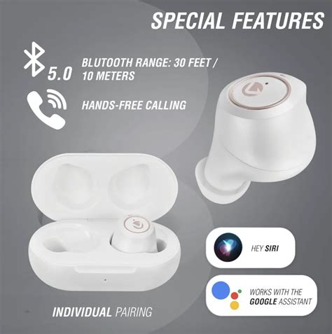 Volkano Taurus Series True Wireless Earphones With Charging Case White New Packaging Is