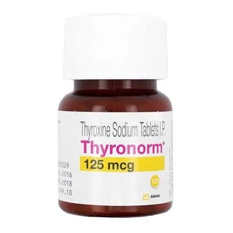 Thyronorm 125 Mcg Tablets At Rs 174 Bottle Thyroxine Sodium Tablets