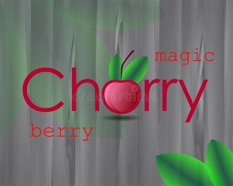 Cherry Poster Stock Vector Illustration Of Natural Delicious 55217876