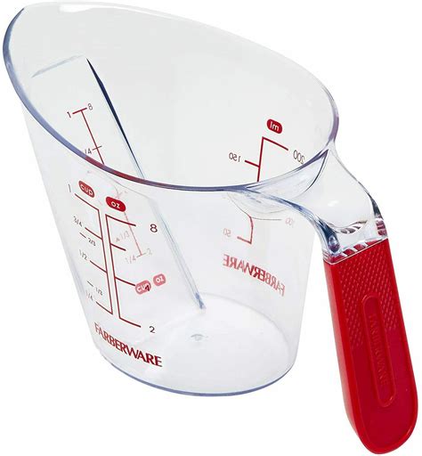 Farberware Pro Angled Measuring Cup 1 Cup8 Fl Oz Red Markings