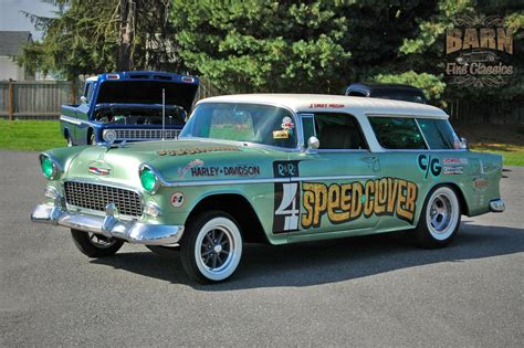 1955, Chevrolet, Chevy, Nomad, Belair, Gasser, Pro, Stocl, Drag ...