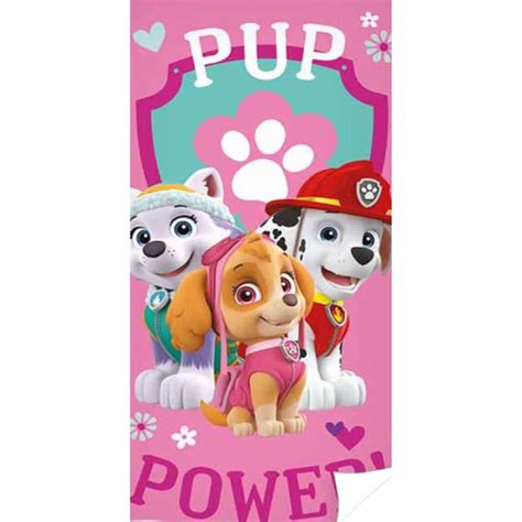 Paw Patrol Pink Pup Power Towel Little Gecko