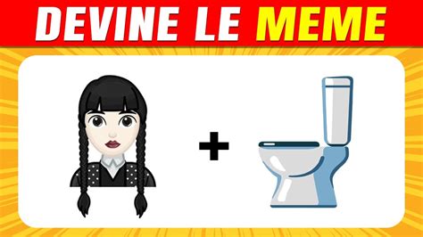 Devine le MEME en ÉMOJIS Skibidi Toilet Mercredi Mrbeast M3gan