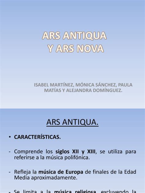 Ars Nova Ars Antiqua | PDF | Composiciones Musicales | Tradiciones de ...