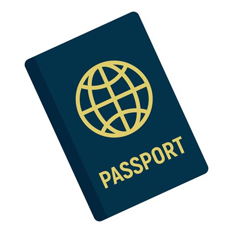 International Passport Icon Flat Style 14619073 Vector Art At Vecteezy