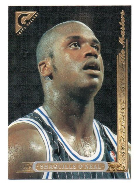 Nba Topps Gallery Shaquille Oneal Orlando Magic Hofer On