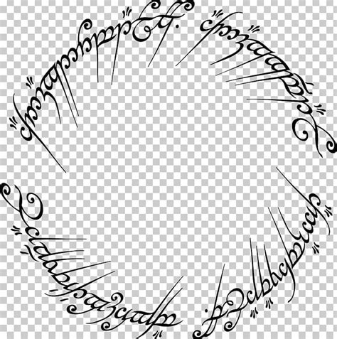 The Lord Of The Rings One Ring Black Speech PNG