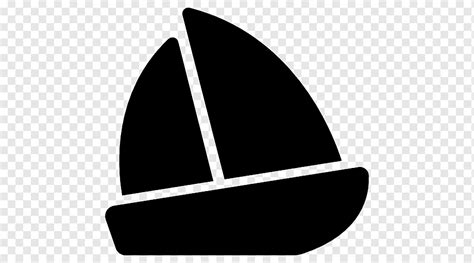 Velero velero ordenador iconos vela ángulo triángulo monocromo png