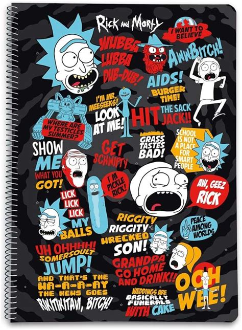 Grupo Erik Editores Rick Morty Cuaderno Con Tapa Dura 21 X 29 7 Cm