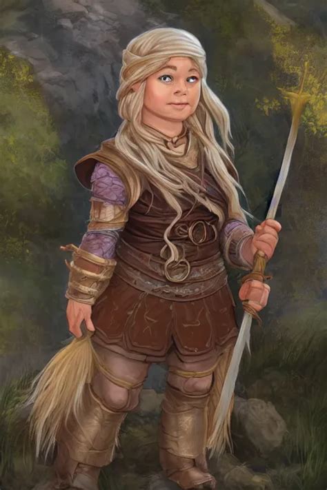 Female Dwarf Cleric Dandd Wayne Reynolds Braided Stable Diffusion