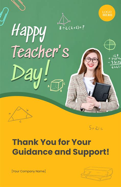 Free Happy Teachers Day Poster Template To Edit Online