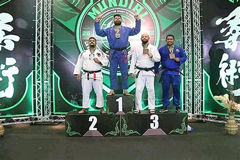 Lutador amazonense é bronze no Mundial de Jiu Jítsu Esportivo em São Paulo