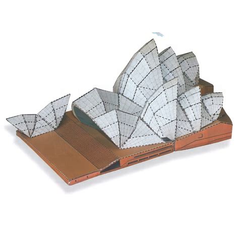 Opera De Sidney Maqueta Para Recortar Y Armar Fuji Hands