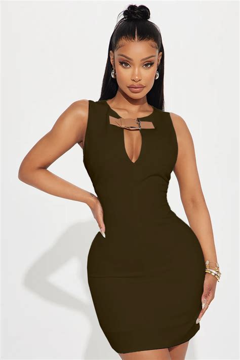 Nico Mini Dress Olive Fashion Nova Dresses Fashion Nova