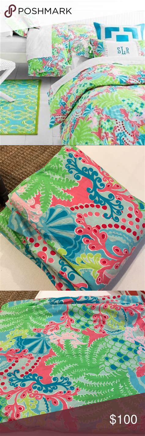 Lilly Pulitzer Garnet Hill Preppy Dorm Twin Duvet Lilly Pulitzer