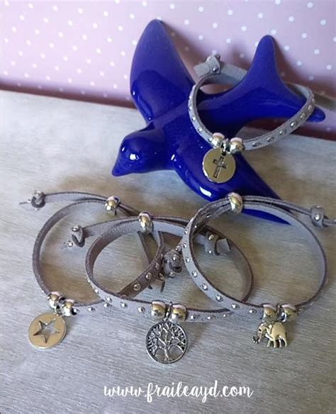 Artesanal Exclusivo Pulseras Antelina Gris Con Tachuelas Comprar Online