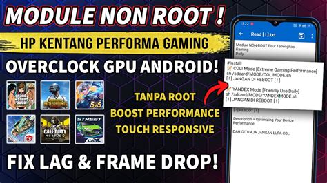 Module Non Root Performa Gaming Cara Mengatasi Lag Patah Patah Frame