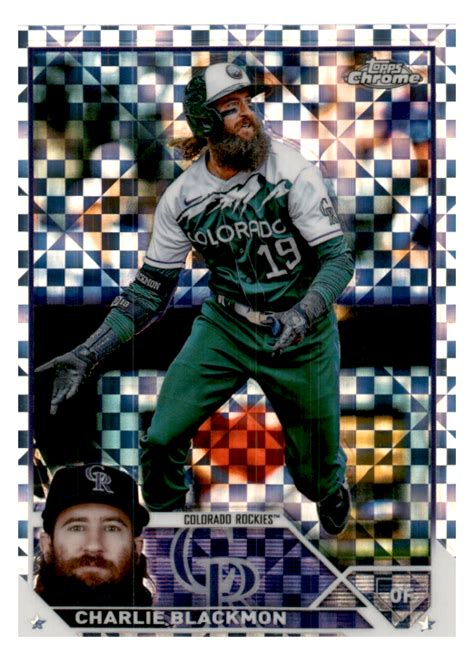 Topps Chrome X Fractor Charlie Blackmon For Sale Online Ebay