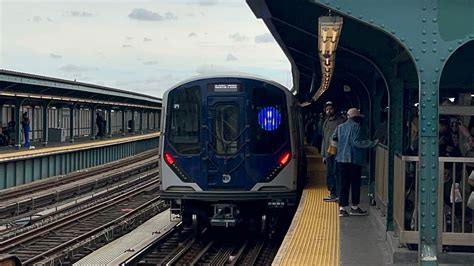 NYC Subway Two R211 A Trains At Rockaway Blvd YouTube