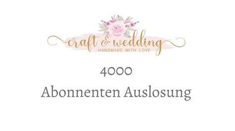 4000 Abonnenten Auslosung YouTube