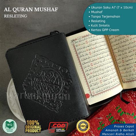 Jual Al Quran Saku Mushaf Resleting A7 Shopee Indonesia